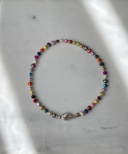 Promise rainbow pearls (silver)